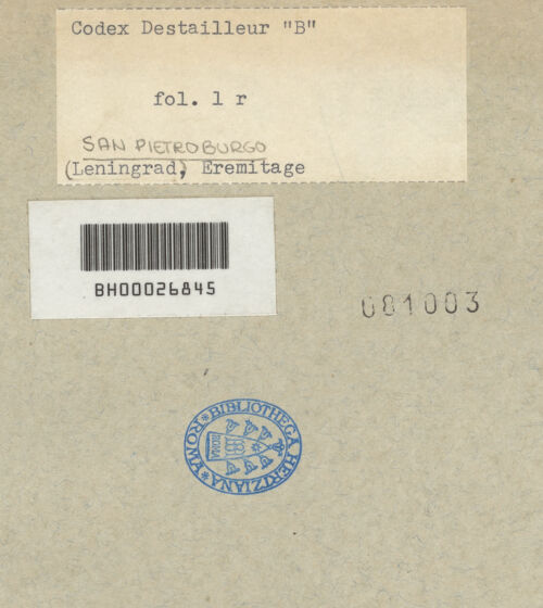 Rückseite von bh081003_recto