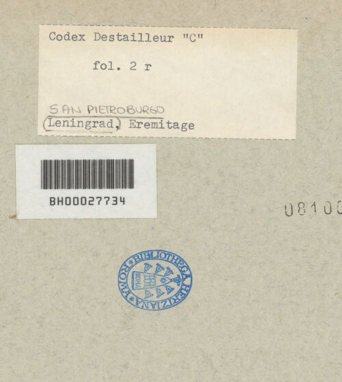 Rückseite von bh081005_recto