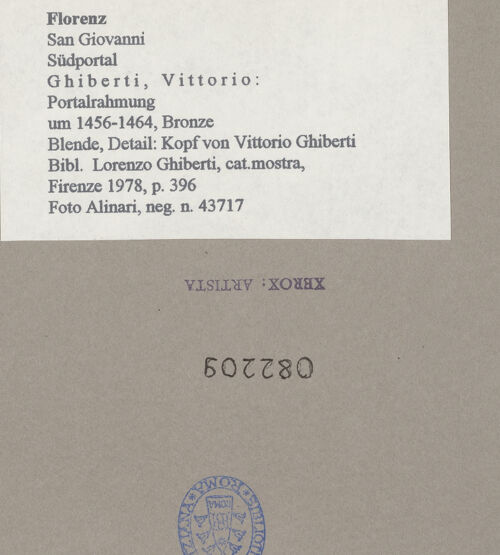 Rückseite von bh082209_recto