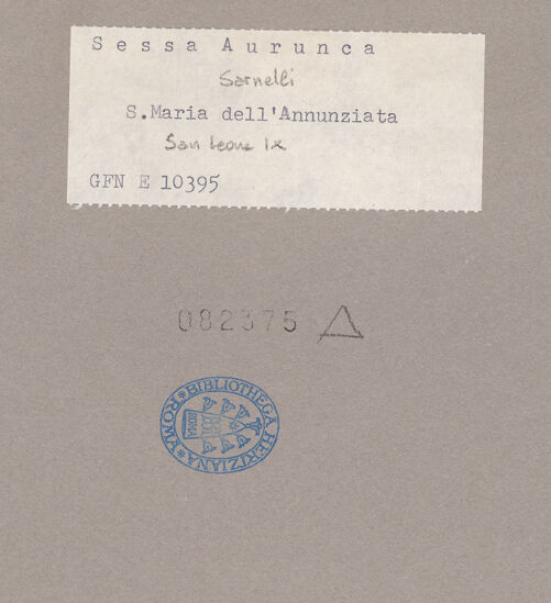 Rückseite von ICCD [https://www.deutsche-digitale-bibliothek.de/content/lizenzen/rv-ez/] Heiliger Leo IX - Gesamtansicht, bh082375_recto. Foto.