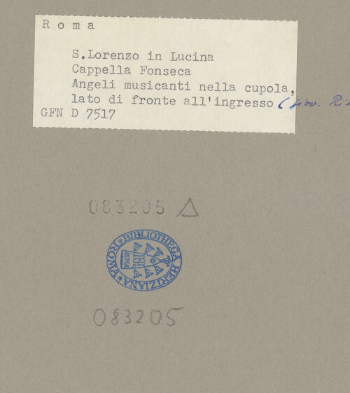 Rückseite von bh083205_recto