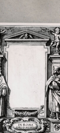 Rückseite von  [http://creativecommons.org/publicdomain/mark/1.0/] Frontispiz - , bh085221. Foto.