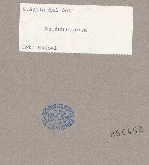 Rückseite von Hutzel, Max [https://www.deutsche-digitale-bibliothek.de/content/lizenzen/rv-ez/] Die Madonna erscheint dem hl. Antonius von Padua? - Gesamtansicht, bh085452_recto. Foto: Hutzel, Max.