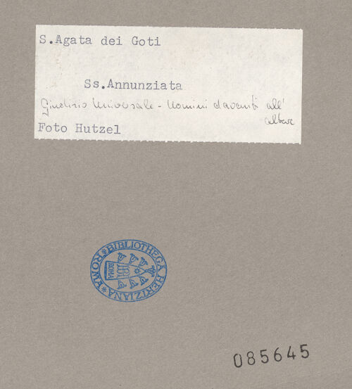 Rückseite von Hutzel, Max [https://www.deutsche-digitale-bibliothek.de/content/lizenzen/rv-ez/] Jüngstes GerichtOberes Register: Christus, Die Apostel, Maria, Johannes der Täufer - Die Unschuldigen unter dem Altar, bh085645_recto. Foto: Hutzel, Max.