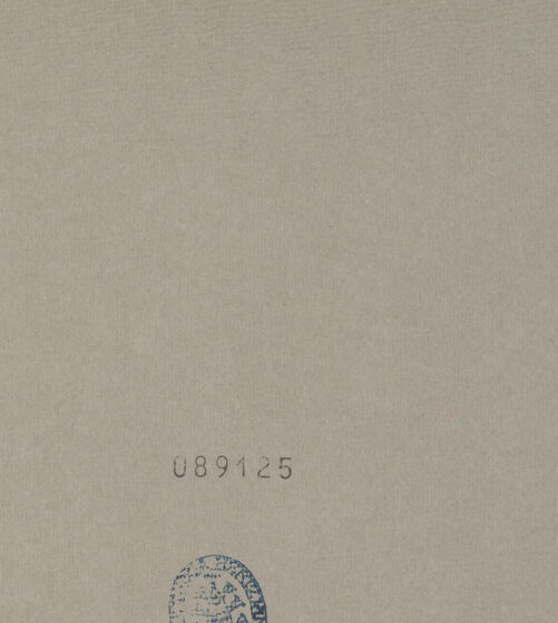 Rückseite von Alinari [http://creativecommons.org/publicdomain/mark/1.0/] Wanddekoration mit zwei sitzenden Figuren - , bh086125_recto. Foto.