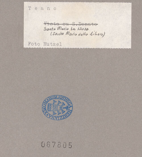 Rückseite von Hutzel, Max [https://www.deutsche-digitale-bibliothek.de/content/lizenzen/rv-ez/] Madonna della Libera - Campanile, Teilansicht (15. Jh.), bh087805_recto. Foto: Hutzel, Max.