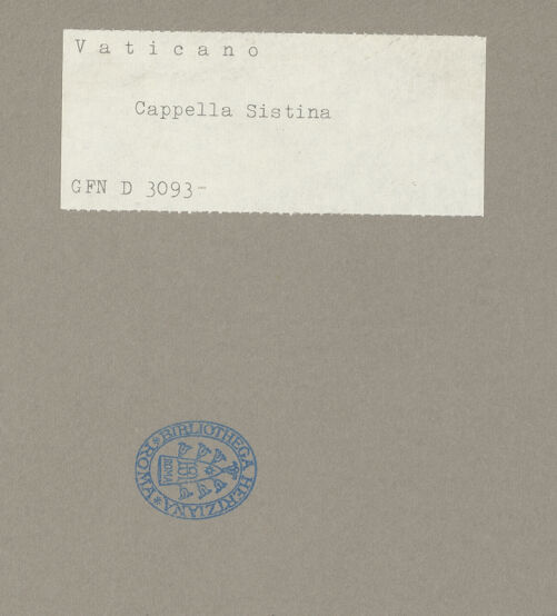 Rückseite von ICCD [https://www.deutsche-digitale-bibliothek.de/content/lizenzen/rv-ez/] Die Sixtinische DeckeSzenen des Alten TestamentsDie Eherne Schlange - , bh087877_recto. Foto.