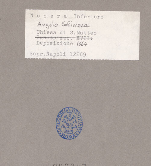 Rückseite von Sopr. BAS NA [https://www.deutsche-digitale-bibliothek.de/content/lizenzen/rv-ez/] Kreuzabnahme - Gesamtansicht, bh088047_recto. Foto.