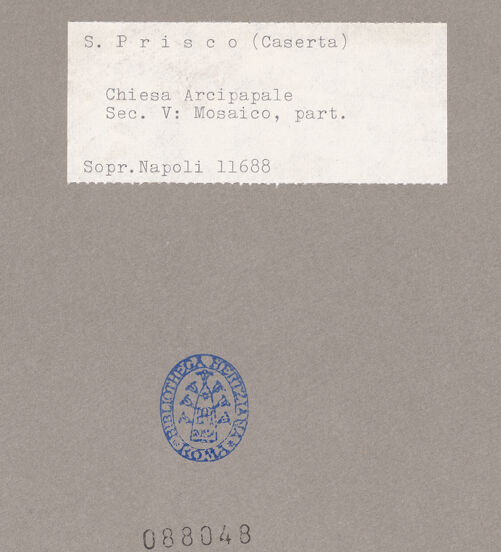 Rückseite von Sopr. BAS NA [https://www.deutsche-digitale-bibliothek.de/content/lizenzen/rv-ez/] MosaikdekorationArbor Vitae (Lebensbaum) - Teilansicht, bh088048_recto. Foto.