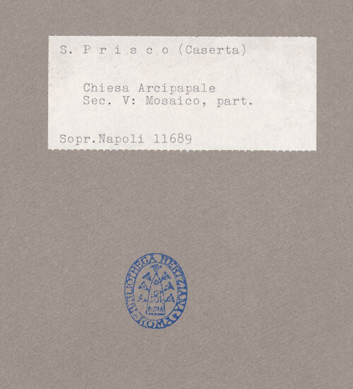 Rückseite von Sopr. BAS NA [https://www.deutsche-digitale-bibliothek.de/content/lizenzen/rv-ez/] MosaikdekorationArbor Vitae (Lebensbaum) - Teilansicht, bh088049_recto. Foto.