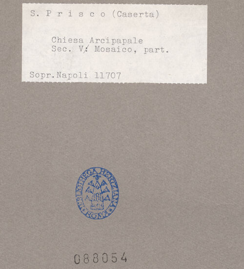 Rückseite von Sopr. BAS NA [https://www.deutsche-digitale-bibliothek.de/content/lizenzen/rv-ez/] MosaikdekorationPalmetten - Linke Seite, Detail, bh088054_recto. Foto.