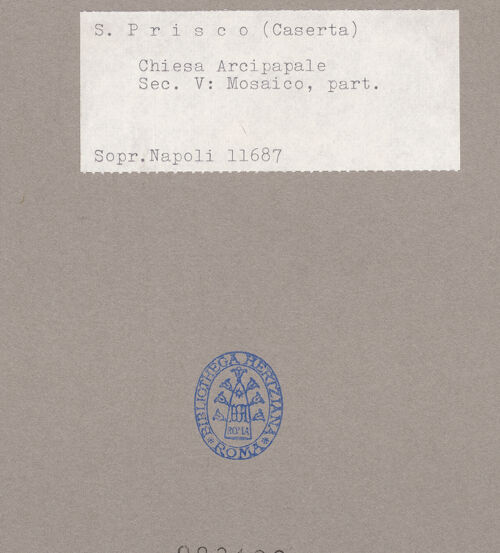 Rückseite von Sopr. BAS NA [https://www.deutsche-digitale-bibliothek.de/content/lizenzen/rv-ez/] MosaikdekorationArbor Vitae (Lebensbaum) - Teilansicht, bh088100_recto. Foto.