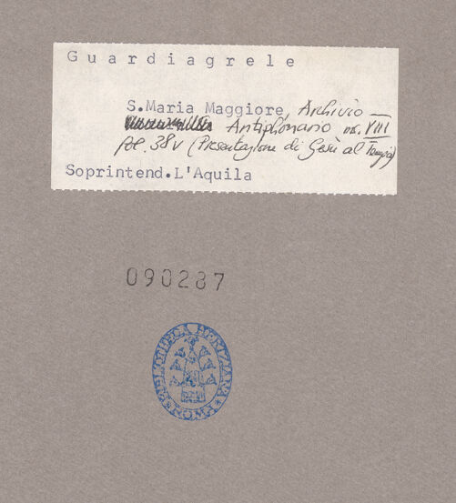 Rückseite von bh090287_recto