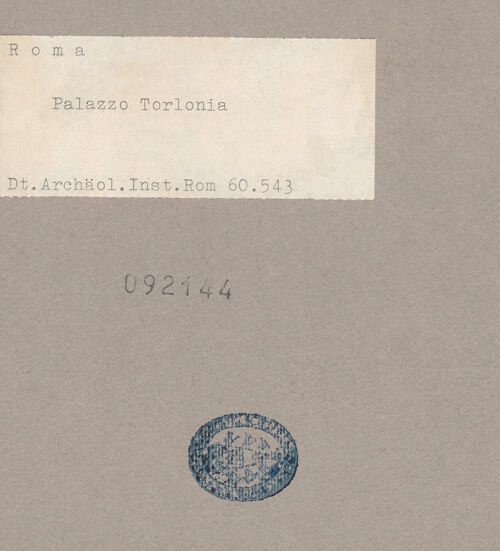 Rückseite von bh092144_recto