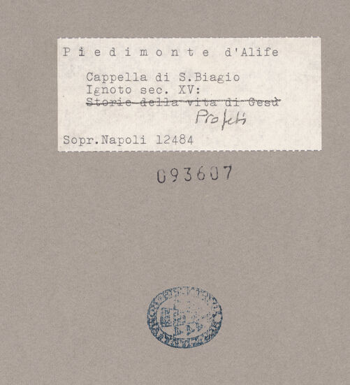 Rückseite von Sopr. BAS NA [https://www.deutsche-digitale-bibliothek.de/content/lizenzen/rv-ez/] Szenen aus der GenesisPropheten - Gesamtansicht, bh093607_recto. Foto.