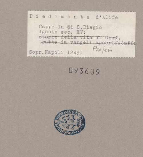 Rückseite von Sopr. BAS NA [https://www.deutsche-digitale-bibliothek.de/content/lizenzen/rv-ez/] Szenen aus der GenesisPropheten - Gesamtansicht, bh093609_recto. Foto.