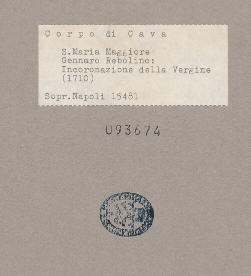Rückseite von Sopr. BAS NA [https://www.deutsche-digitale-bibliothek.de/content/lizenzen/rv-ez/] Himmelfahrt und Krönung Marias - Gesamtansicht, bh093674_recto. Foto.