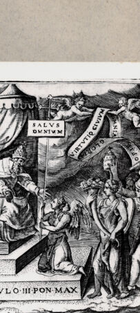 Rückseite von  [http://creativecommons.org/publicdomain/mark/1.0/] Paul III. - , bh094562. Foto.