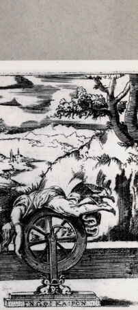 Rückseite von  [http://creativecommons.org/publicdomain/mark/1.0/] Person auf einem Rad - , bh094616. Foto.