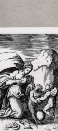 Rückseite von  [http://creativecommons.org/publicdomain/mark/1.0/] Prudentia - , bh094617. Foto.