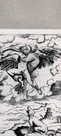 Rückseite von  [http://creativecommons.org/publicdomain/mark/1.0/] Ganymed - , bh094622. Foto.