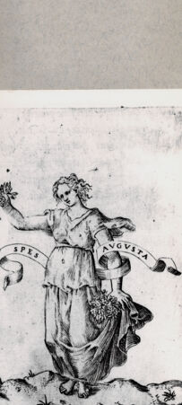 Rückseite von  [http://creativecommons.org/publicdomain/mark/1.0/] Spes augusta Personifikation der Hoffnung - , bh094649. Foto.