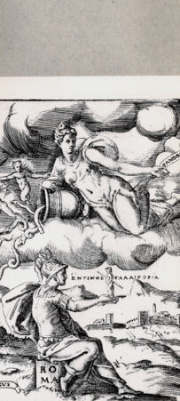 Rückseite von  [http://creativecommons.org/publicdomain/mark/1.0/] Epimetheus, Pandora und männliche Personifikation Roms - , bh094667. Foto.