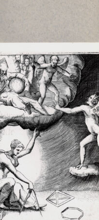 Rückseite von  [http://creativecommons.org/publicdomain/mark/1.0/] Allegorie - , bh094669. Foto.