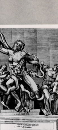Rückseite von  [http://creativecommons.org/publicdomain/mark/1.0/] Laokoon - , bh094981. Foto.