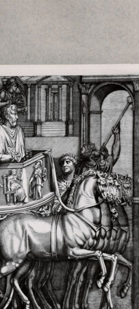 Rückseite von  [http://creativecommons.org/publicdomain/mark/1.0/] Triumph des Marc Aurel - , bh094984. Foto.