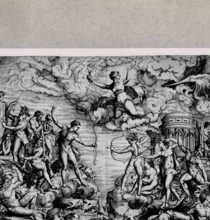 Rückseite von  [http://creativecommons.org/publicdomain/mark/1.0/] Kampf zwischen Liebe und Vernunft - , bh094986. Foto.