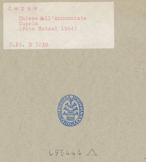 Rückseite von Bibliotheca Hertziana [https://www.deutsche-digitale-bibliothek.de/content/lizenzen/rv-fz/] Chiesa dell'Annunciata - Ansdicht von Norden, bh095444_recto. Foto: Hutzel, Max.