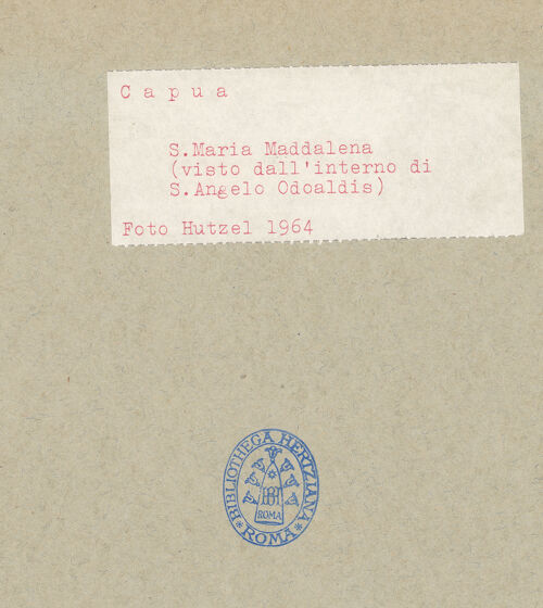 Rückseite von Hutzel, Max [https://www.deutsche-digitale-bibliothek.de/content/lizenzen/rv-ez/] Santa Maria Maddalena - Fassade und Campanile, Teilansicht, bh095497_recto. Foto: Hutzel, Max.