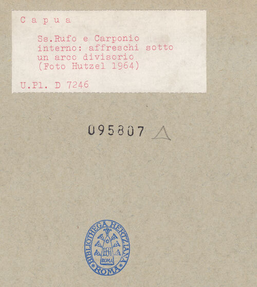 Rückseite von Bibliotheca Hertziana [https://www.deutsche-digitale-bibliothek.de/content/lizenzen/rv-fz/] Hand Gottes mit Engeln und Heiligen - Engel, bh095807_recto. Foto: Hutzel, Max.