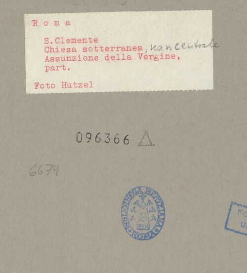 Rückseite von Hutzel, Max [https://www.deutsche-digitale-bibliothek.de/content/lizenzen/rv-ez/] Himmelfahrt Mariens - , bh096366_recto. Foto.