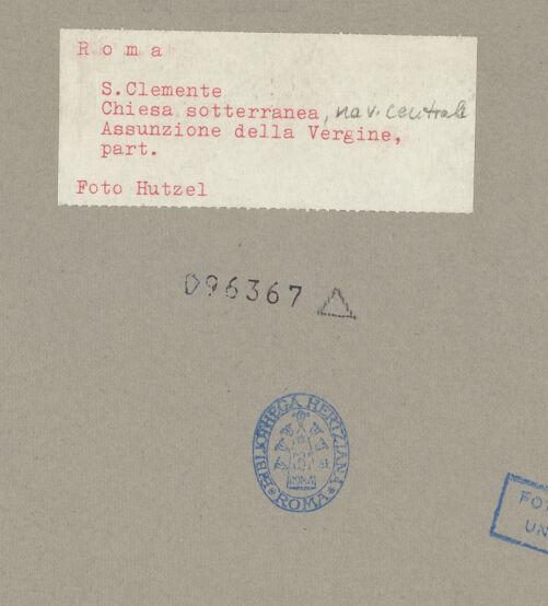 Rückseite von Hutzel, Max [https://www.deutsche-digitale-bibliothek.de/content/lizenzen/rv-ez/] Himmelfahrt Mariens - , bh096367_recto. Foto.