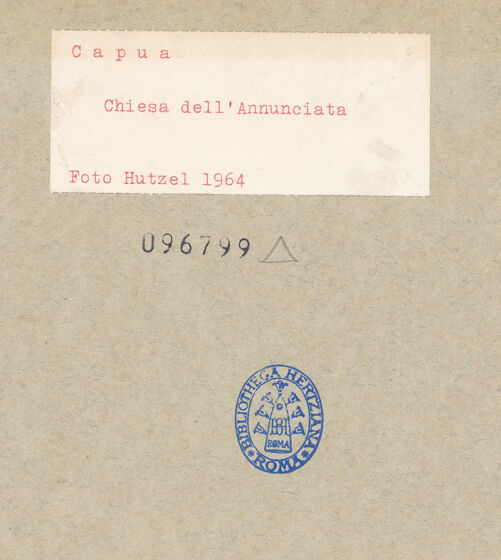 Rückseite von Hutzel, Max [https://www.deutsche-digitale-bibliothek.de/content/lizenzen/rv-ez/] Chiesa dell'Annunciata - Ansicht von Südwesten, bh096799_recto. Foto: Hutzel, Max.