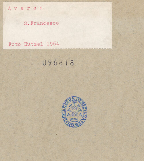 Rückseite von Hutzel, Max [https://www.deutsche-digitale-bibliothek.de/content/lizenzen/rv-ez/] San Francesco - Südseite der Kirche, Campanile und Kreuzgang, bh096818_recto. Foto: Hutzel, Max.