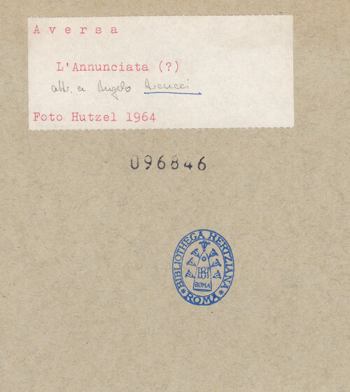 Rückseite von Hutzel, Max [https://www.deutsche-digitale-bibliothek.de/content/lizenzen/rv-ez/] Madonna delle Grazie - Detail, bh096846_recto. Foto: Hutzel, Max.