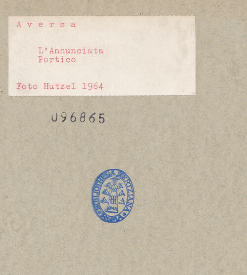 Rückseite von Hutzel, Max [https://www.deutsche-digitale-bibliothek.de/content/lizenzen/rv-ez/] Annunciata - Nordwestliche Ecke, bh096865_recto. Foto: Hutzel, Max.