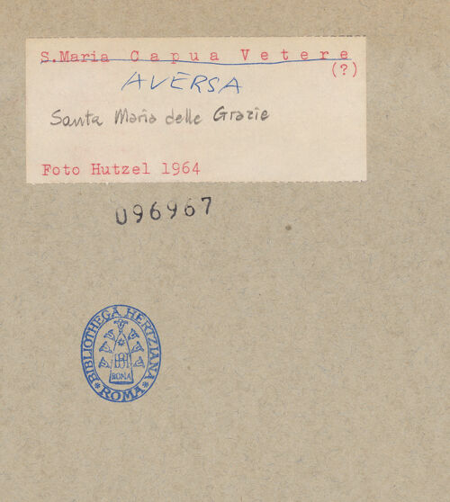 Rückseite von Hutzel, Max [https://www.deutsche-digitale-bibliothek.de/content/lizenzen/rv-ez/] Santa Maria delle Grazie - Fassade, bh096967_recto. Foto: Hutzel, Max.