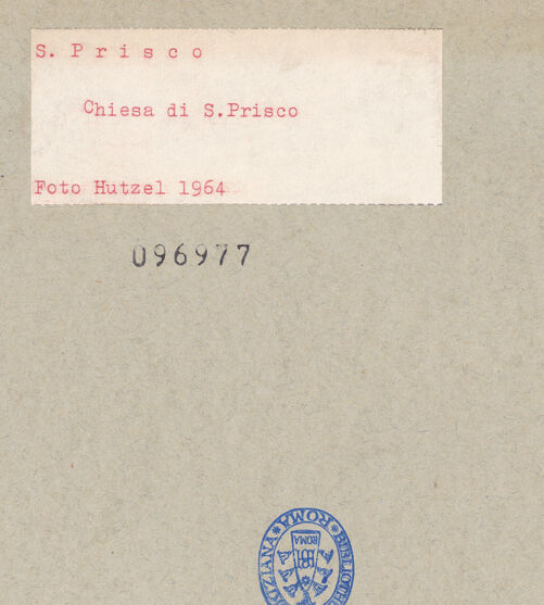 Rückseite von Hutzel, Max [https://www.deutsche-digitale-bibliothek.de/content/lizenzen/rv-ez/] San PriscoCappella della Madonna - Kuppel, Innenansicht von Südosten, bh096977_recto. Foto: Hutzel, Max.