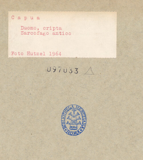 Rückseite von Hutzel, Max [https://www.deutsche-digitale-bibliothek.de/content/lizenzen/rv-ez/] Die Calydonische Jagd - Seitenansicht, bh097033_recto. Foto: Hutzel, Max.