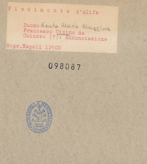 Rückseite von Sopr. BAS NA [https://www.deutsche-digitale-bibliothek.de/content/lizenzen/rv-ez/] Verkündigung und Kreuzlegende - Gesamtansicht, bh098087_recto. Foto.