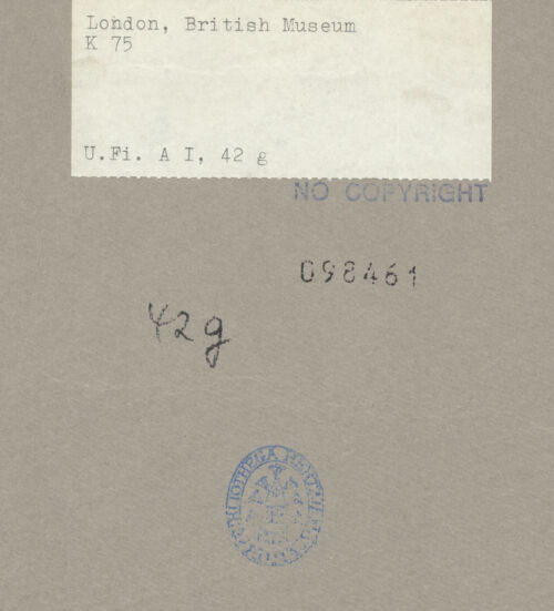 Rückseite von bh098461_recto