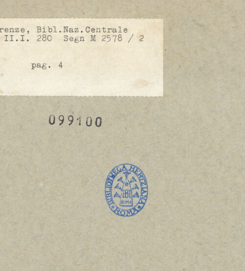 Rückseite von bh099100_recto