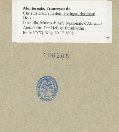 Rückseite von bh100205_recto