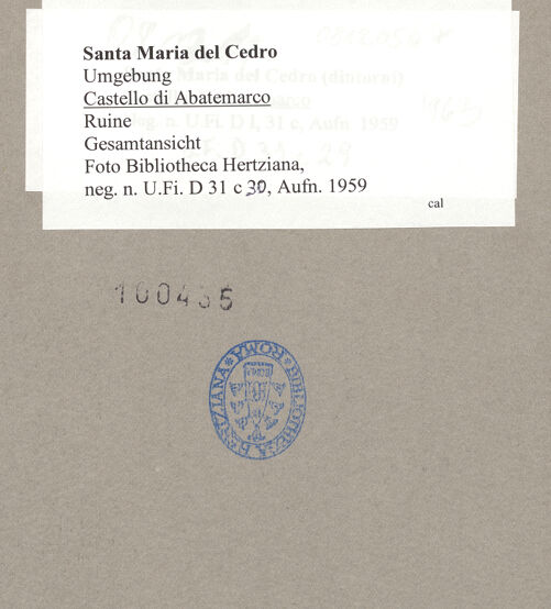 Rückseite von bh100435_recto