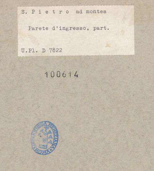 Rückseite von Bibliotheca Hertziana [https://www.deutsche-digitale-bibliothek.de/content/lizenzen/rv-fz/] WanddekorationJüngstes Gericht (?) - Rechte Seite, oberes Register: die Verdammten, bh100614_recto. Foto.