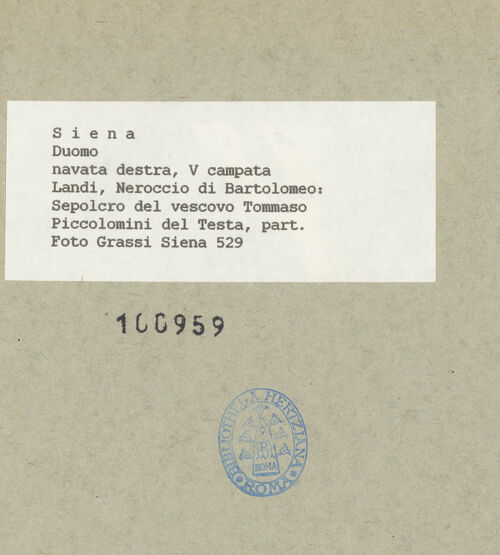 Rückseite von bh100959_recto